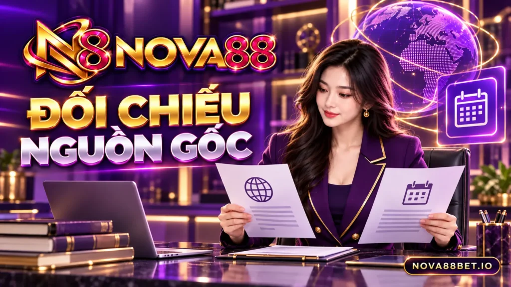 Nhân vật nữ đối chiếu nguồn và thời điểm khi tìm hiểu xuất xứ Nova88