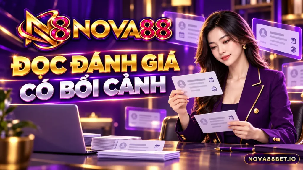 Nhân vật nữ đọc nguồn và bối cảnh của các nhận xét trực tuyến về Nova88