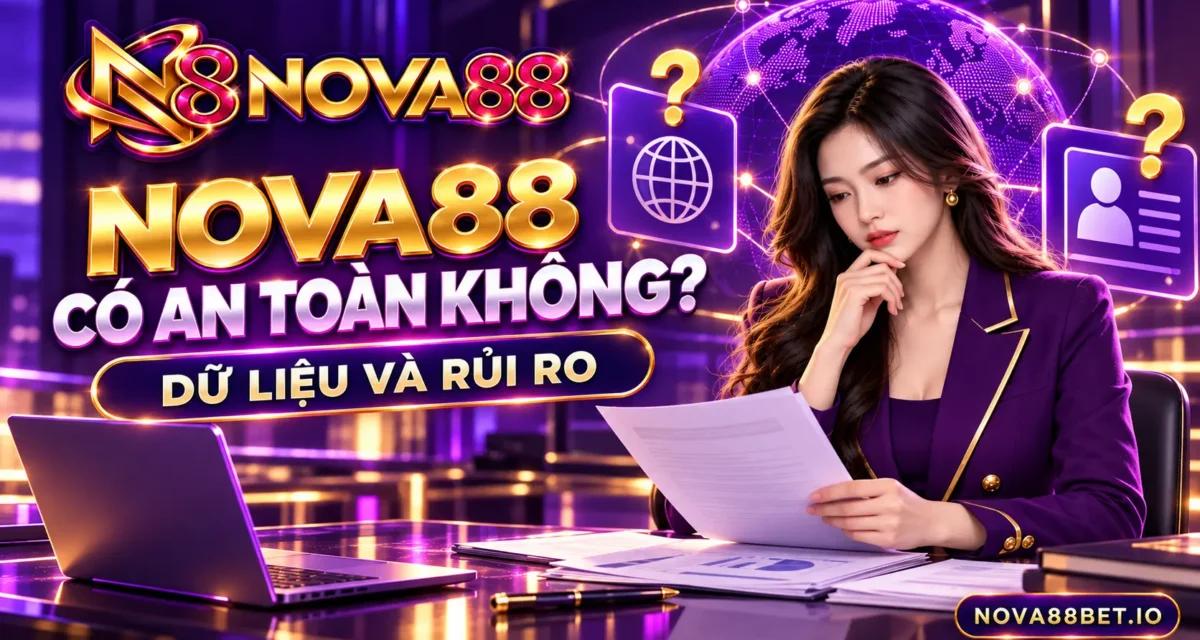 Nhân vật nữ minh họa câu hỏi Nova88 có an toàn không về dữ liệu và rủi ro