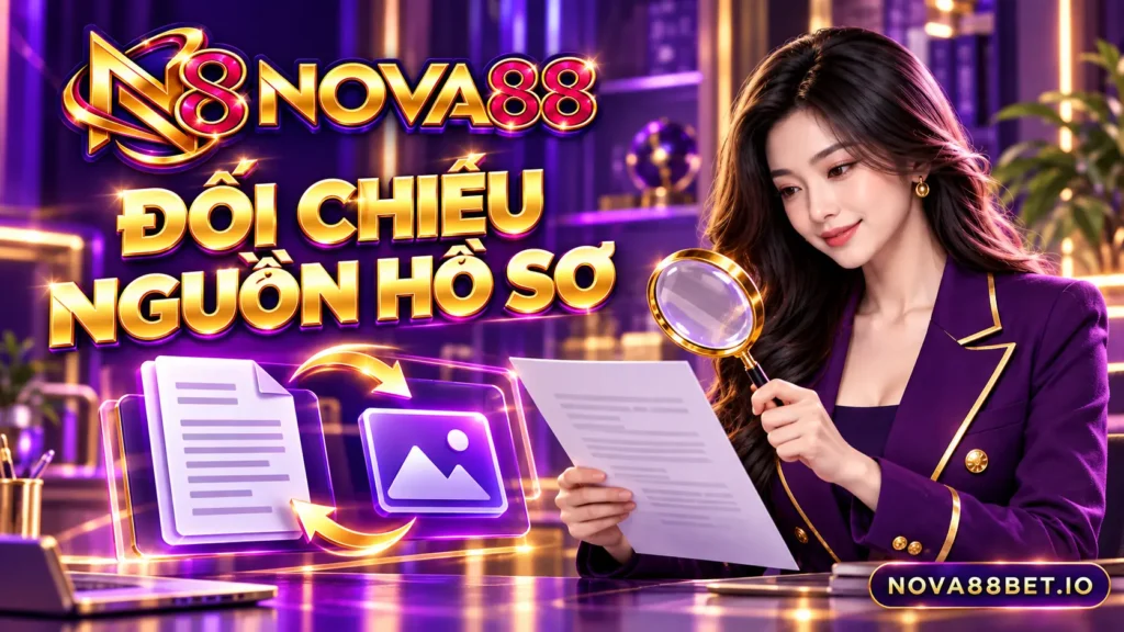 Nhân vật nữ đối chiếu nguồn hồ sơ thay vì dựa vào ảnh logo