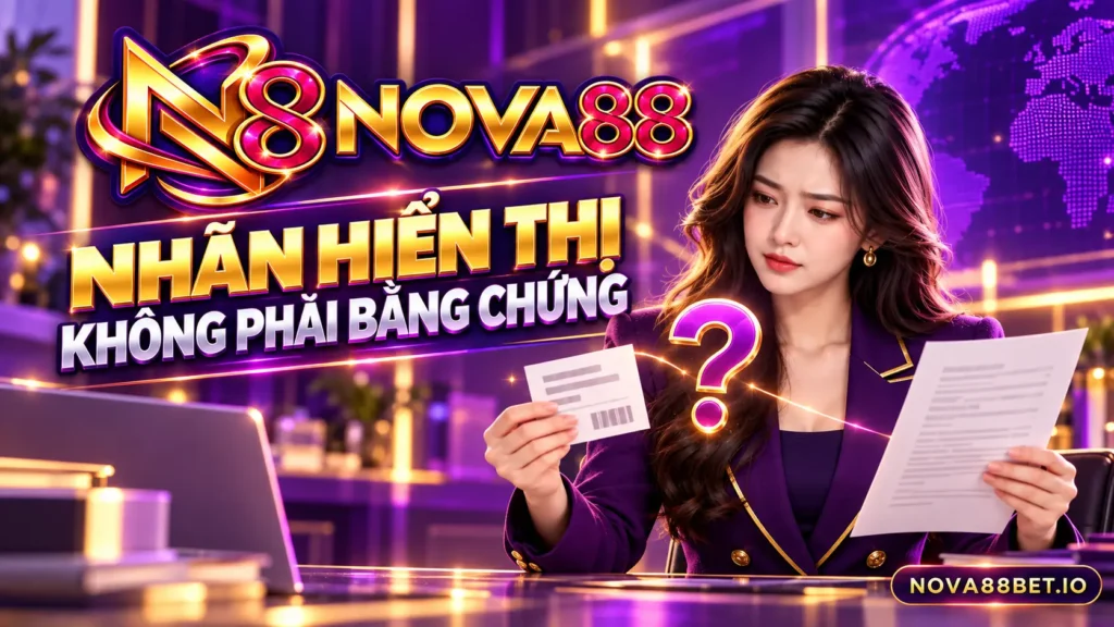 Nhân vật nữ minh họa nhãn hiển thị không phải bằng chứng cho nội dung Nova88
