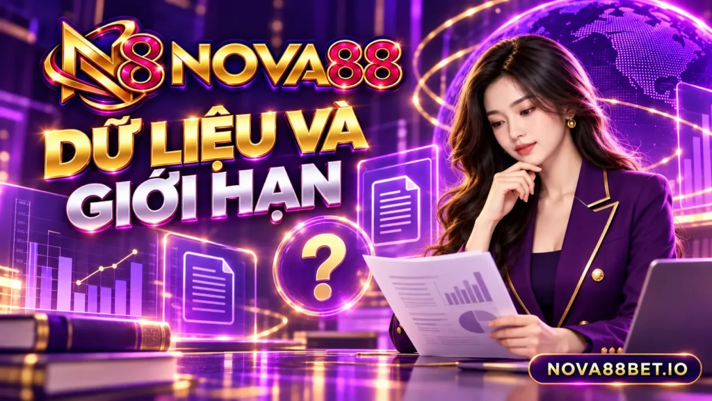 Nhân vật nữ minh họa giới hạn của thông tin về dữ liệu và an toàn Nova88