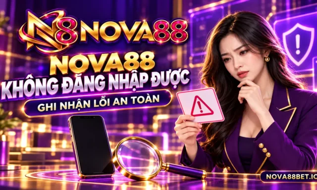 Nova88 không đăng nhập được: Cách ghi nhận lỗi an toàn