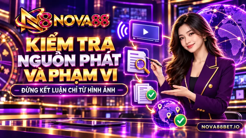 Kiểm tra nguồn phát và phạm vi casino live